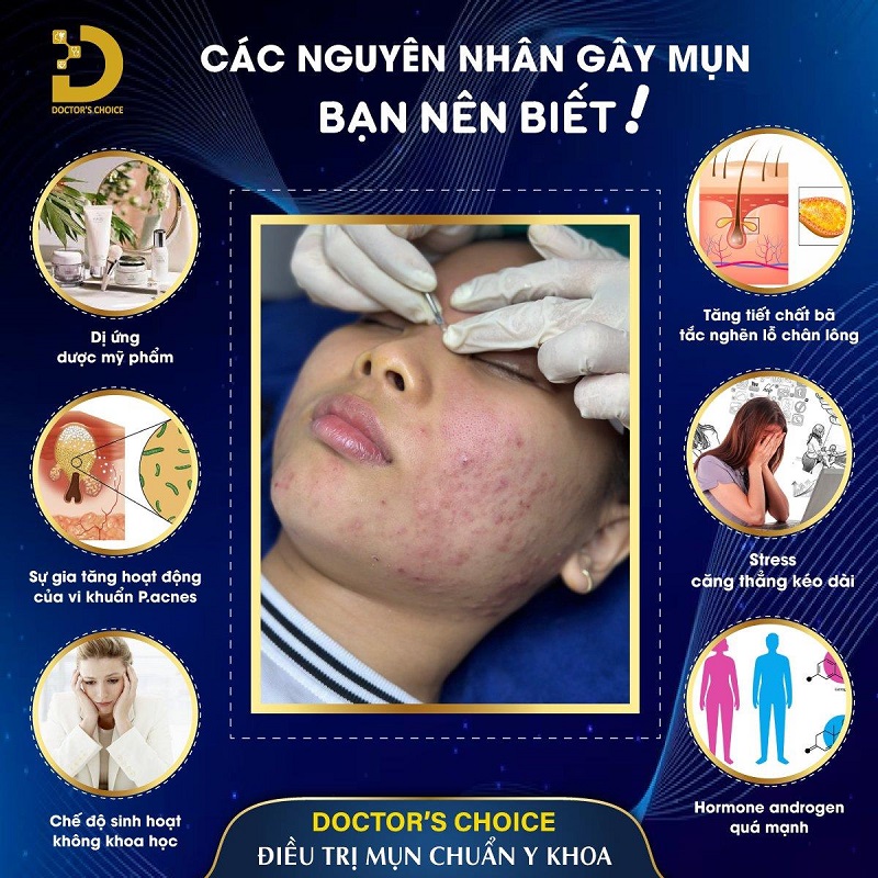 Dịch Vụ Điều Trị Mụn Viêm Hiệu Quả Nhanh, An Toàn Chuẩn Y Khoa HCM 11 nguyên nhân gây nên mụn viêm