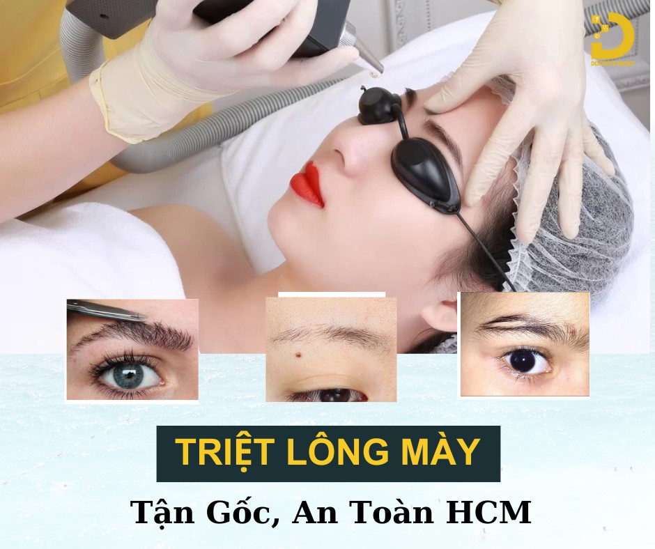 Dịch vụ triệt lông mày vĩnh viễn tại HCM