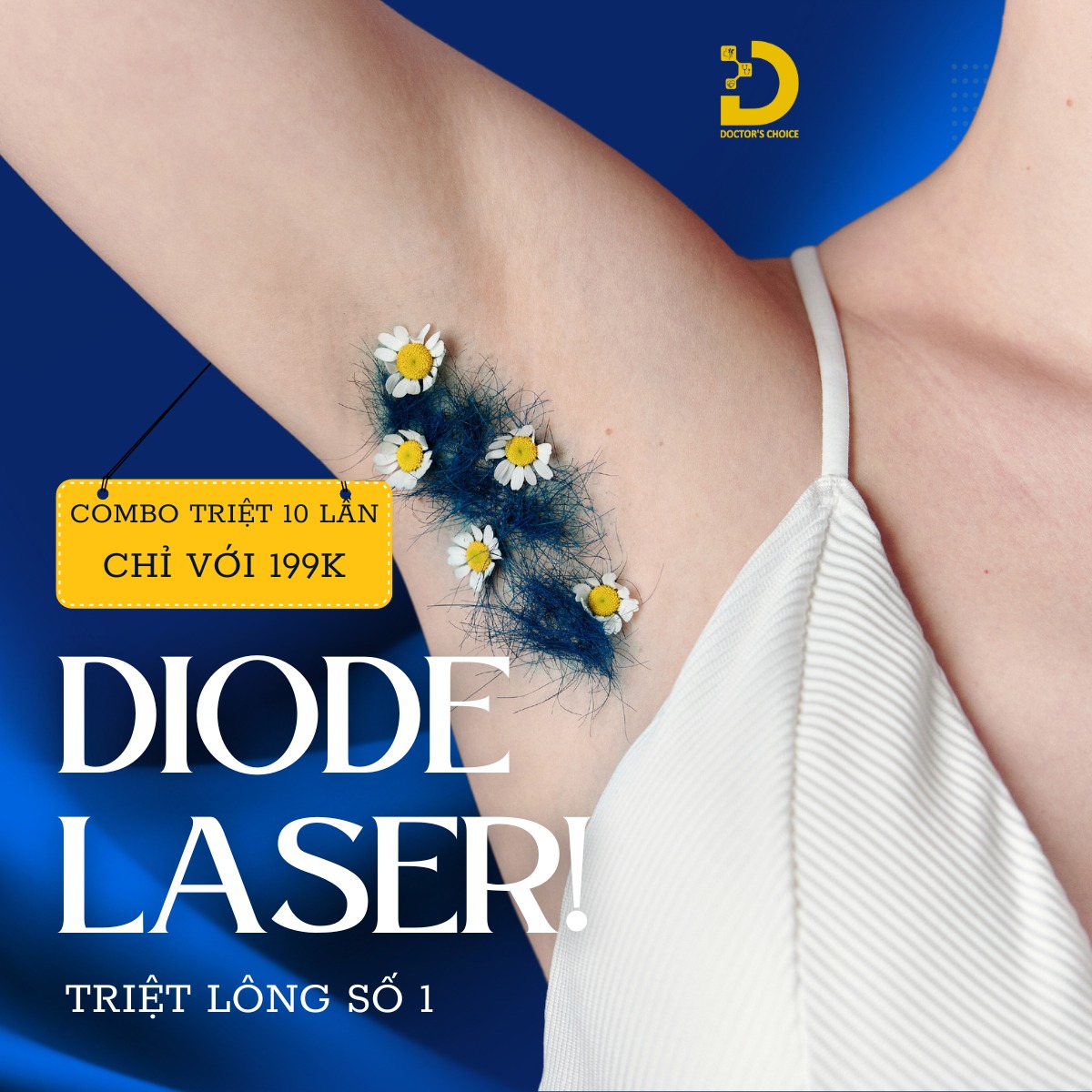 Triệt Lông Nách Tận Gốc Vĩnh Viễn, An Toàn HCM 13 Laser Diode là giải pháp mang đến hiệu quả triệt lông nách được nhiều chị em lựa chọn