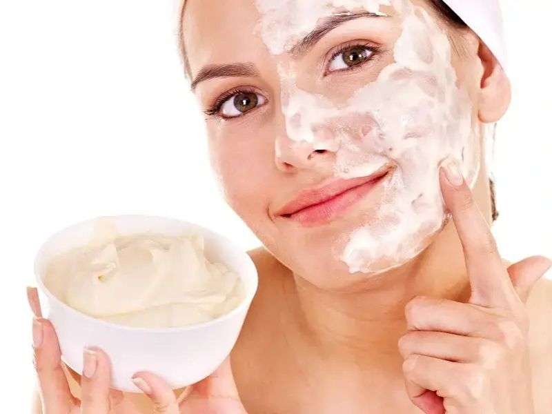 Sáng da với sữa chua không đường