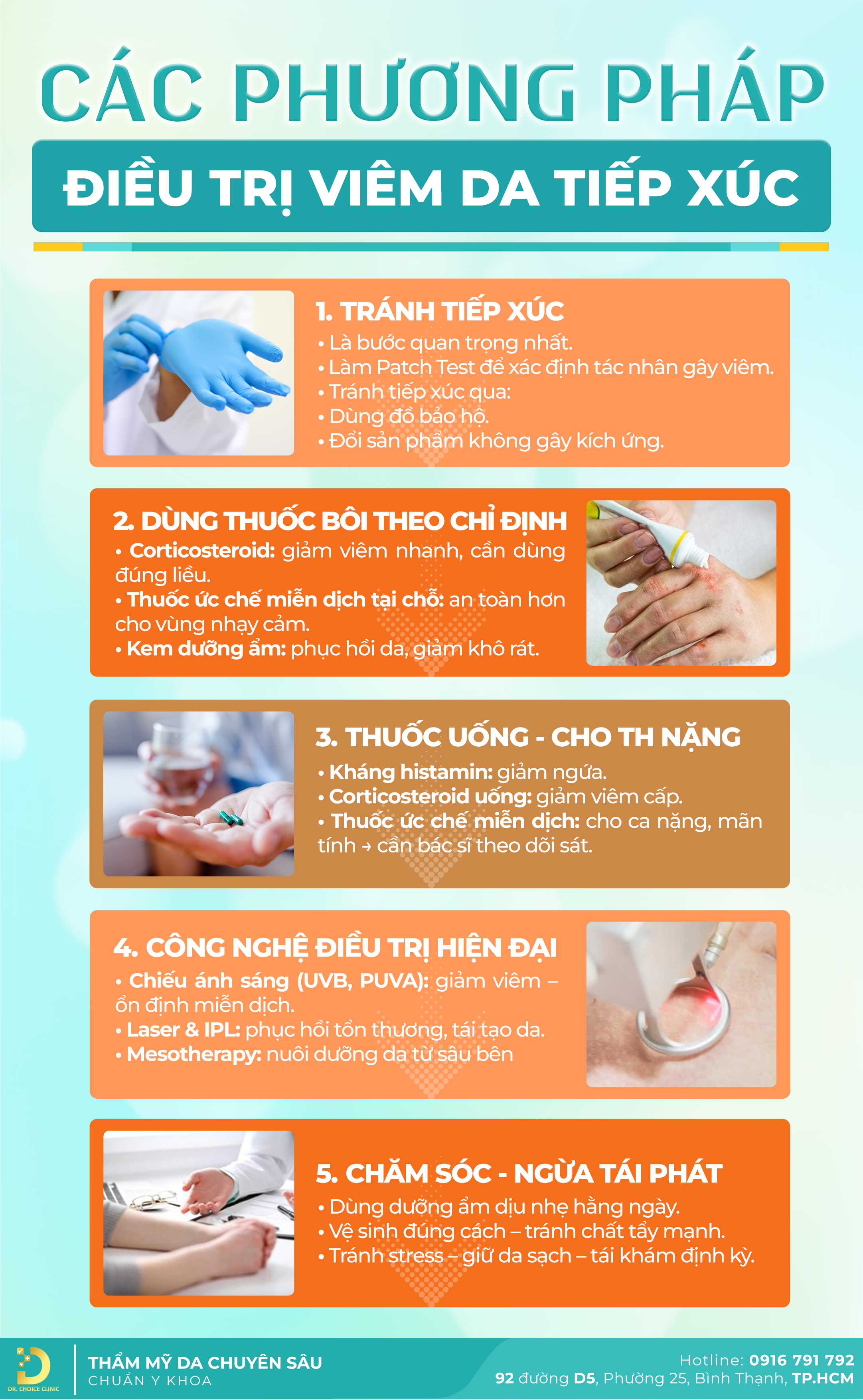 Phương pháp điều trị viêm da tiếp xúc