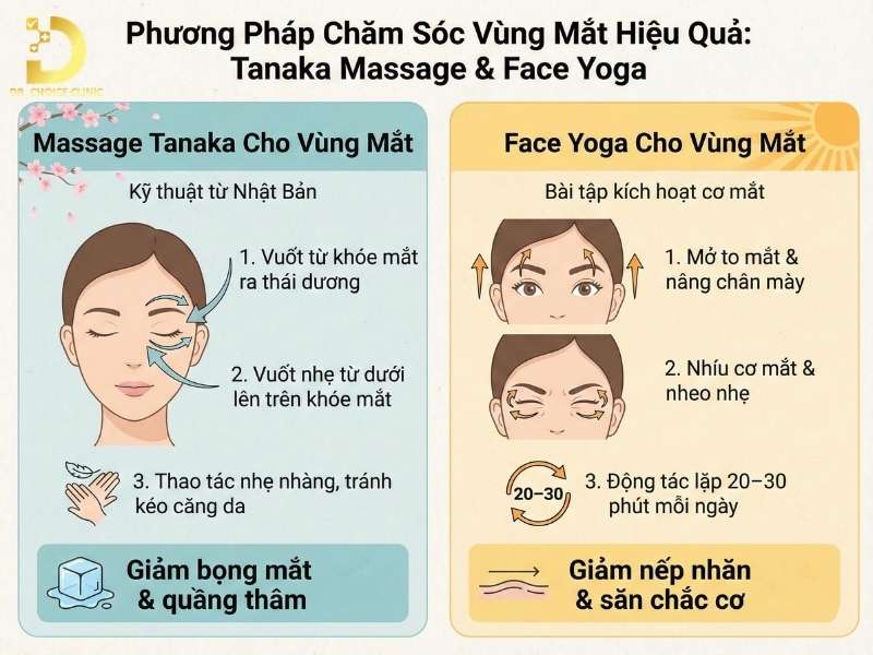 Face Yoga cho vùng mắt