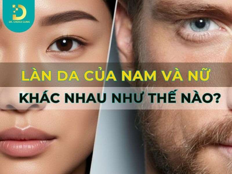 Làn da của nam và nữ khác nhau