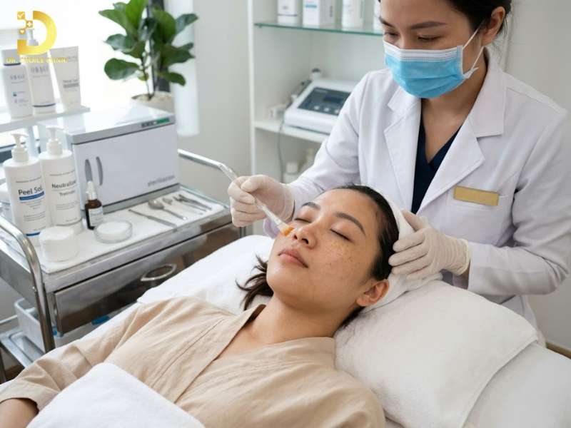 Peel da hóa học theo cấp độ (loại bỏ sắc tố bề mặt)