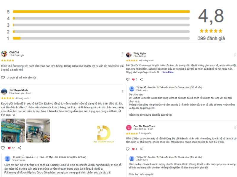 Feedback từ khách hàng đã điều trị sẹo rạn da
