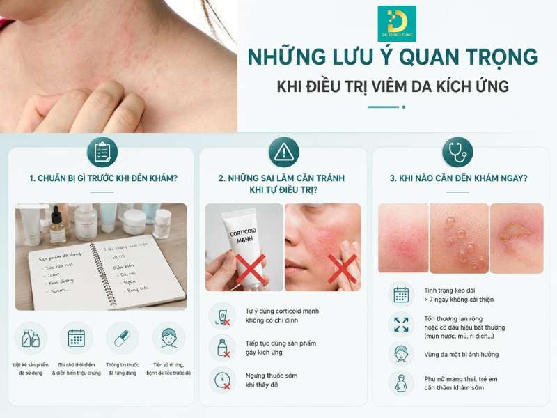 Những lưu ý quan trọng khi điều trị viêm da kích ứng tại Dr. Choice Clinic?