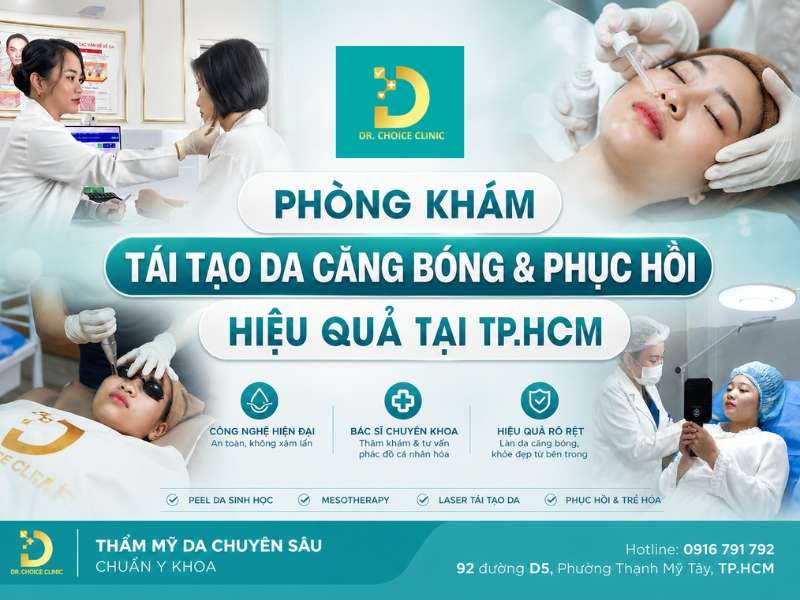 Phòng khám tái tạo da căng bóng & phục hồi hiệu quả