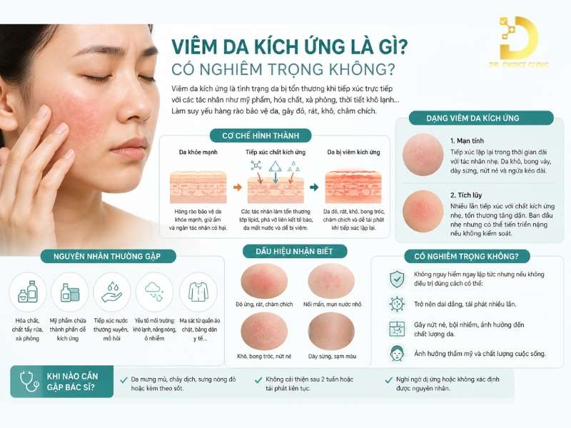 Viêm da kích ứng là gì? Có nghiêm trọng không?