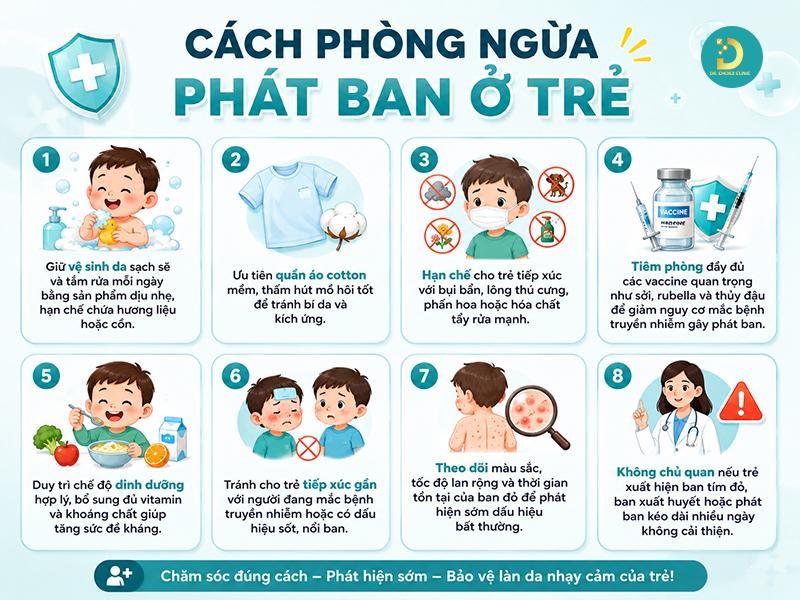 Các Loại Phát Ban Ở Trẻ: Cách Phân Biệt & Xử Lý Hiệu Quả 23 Cách phòng ngừa các bệnh phát ban ở trẻ em