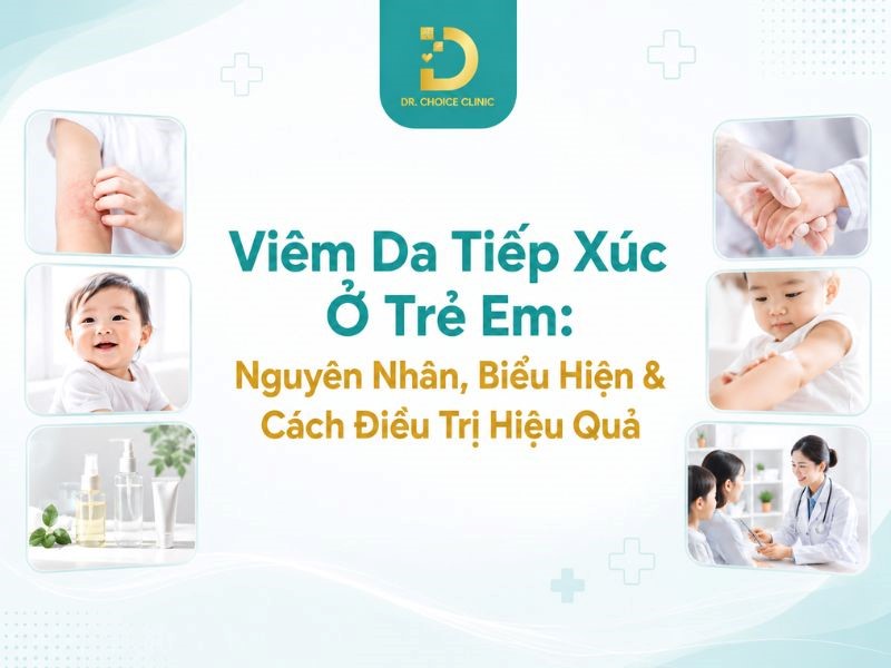 Tìm hiểu viêm da tiếp xúc ở trẻ em