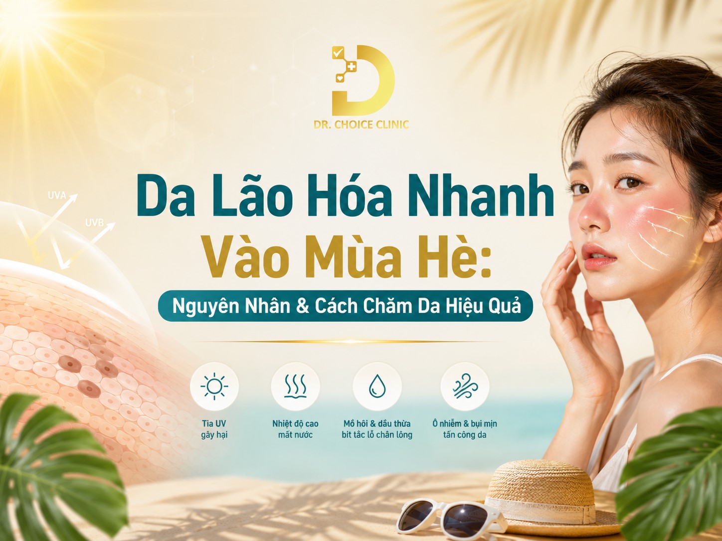 Da Lão Hóa Nhanh Vào Mùa Hè: Nguyên Nhân & Cách Chăm Da Hiệu Quả 9 Tìm hiểu về tình trạng da lão hóa nhanh vào mùa hè