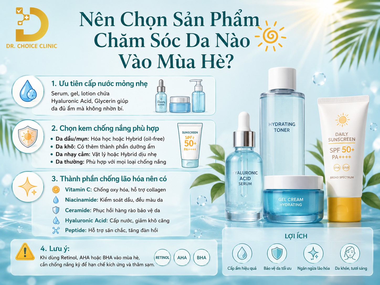 Da Lão Hóa Nhanh Vào Mùa Hè: Nguyên Nhân & Cách Chăm Da Hiệu Quả 12 Kinh nghiệm chọn sản phẩm chăm da mùa hè ngăn ngừa lão hóa